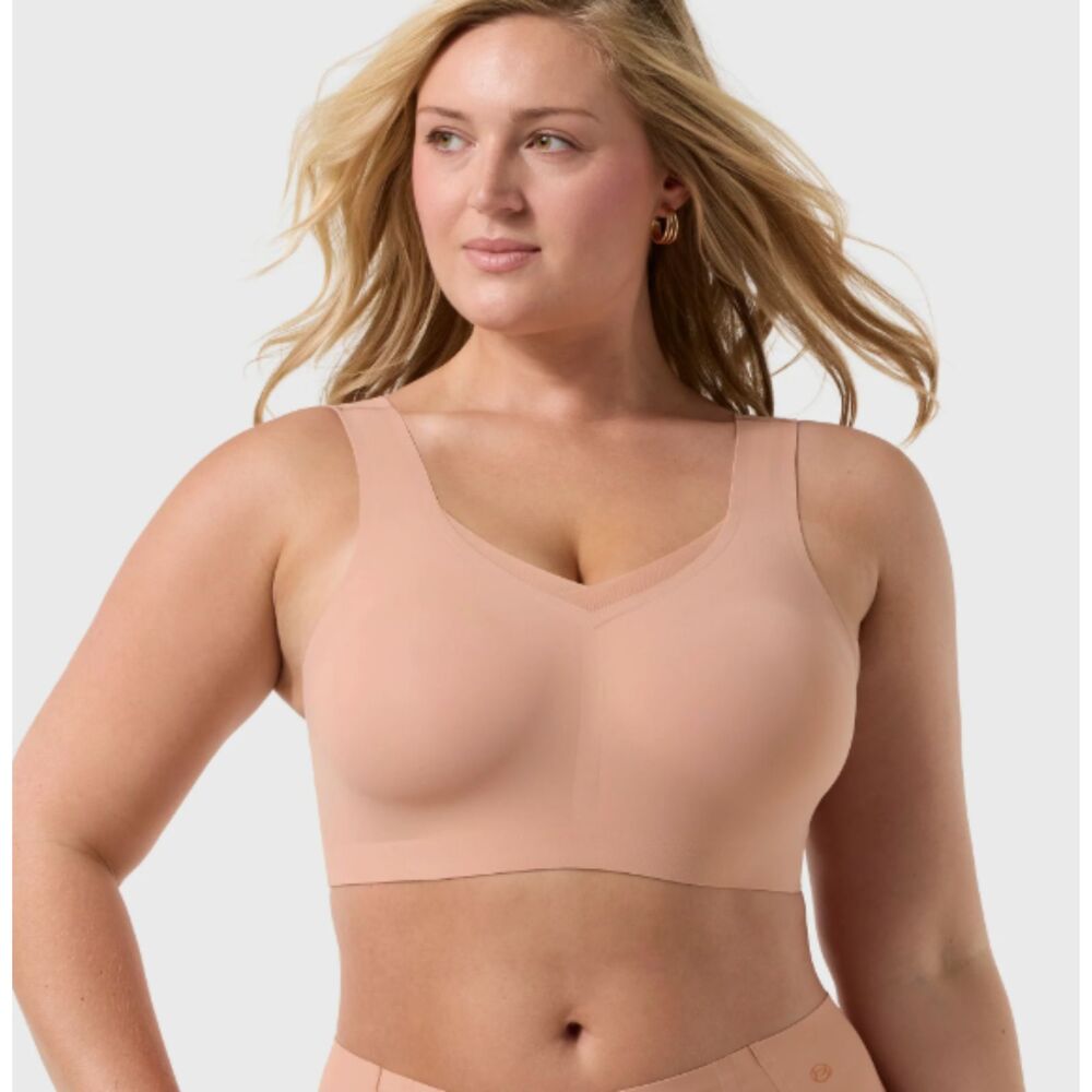 Evelyn Bobbi Defy Bra — Mesh Full coverage NEW NWT size small nude